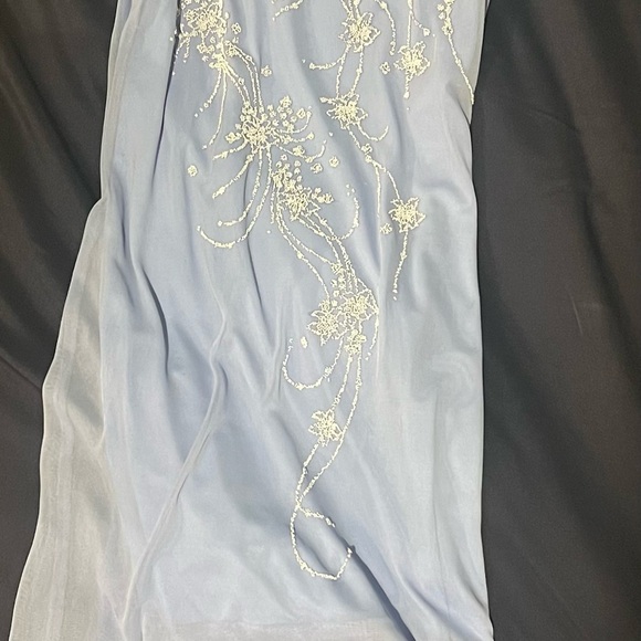 Byer Too Vintage Fairy Y2K Periwinkle Blue Mesh Dress Sz Medium - Picture 2 of 7